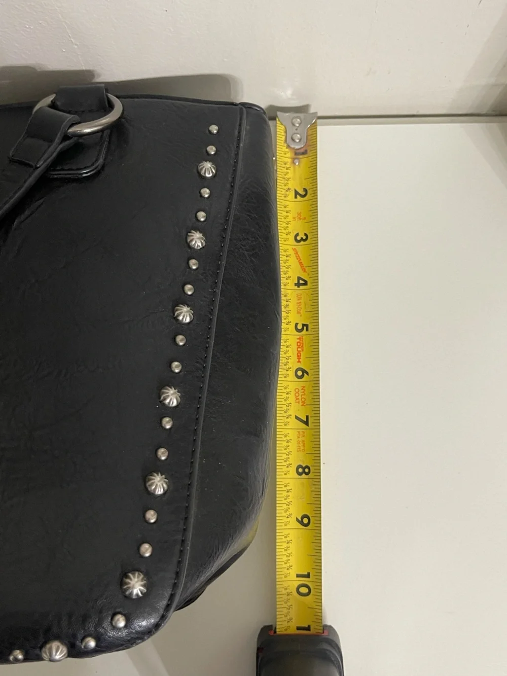 Wrangler Black Studded Shoulder Tote Western